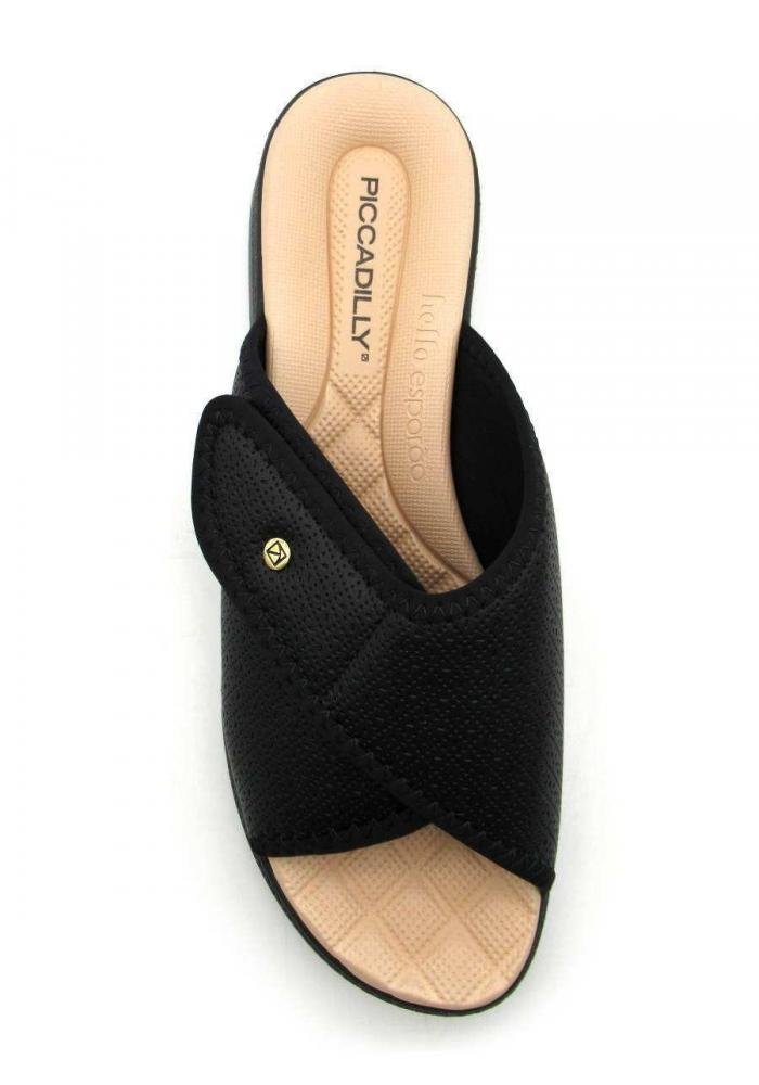 Tamanco Feminino Piccadilly Esporão Ajuste 571012 Preto 3