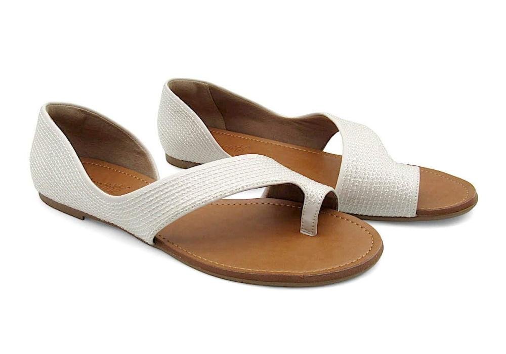 Sandália Rasteira Feminina Valentina 272175 Off White 2