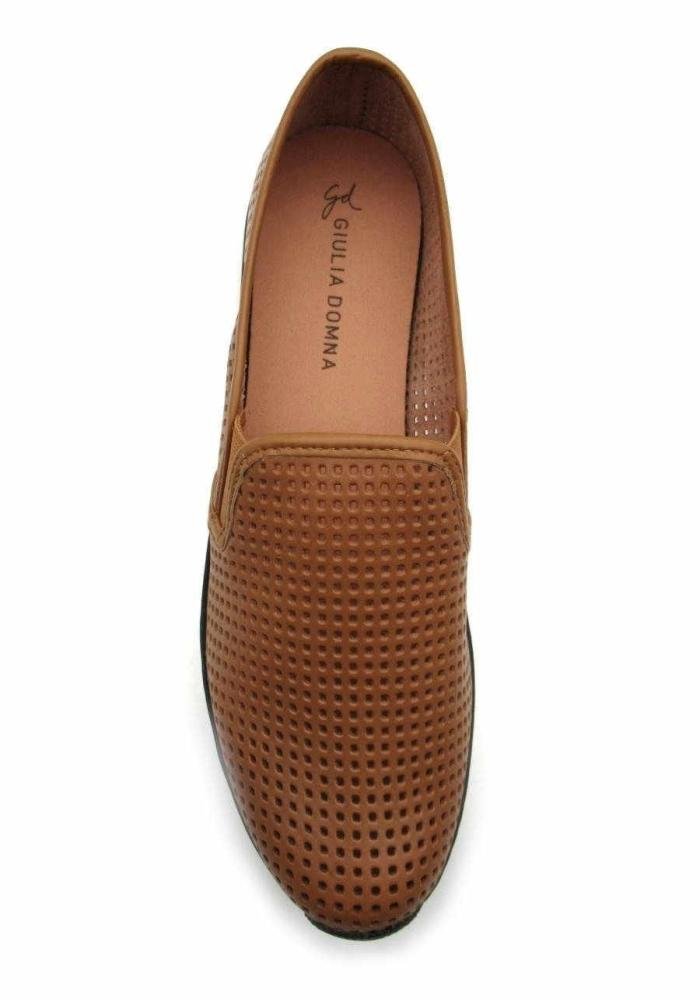 Sapatênis Feminino Giulia Domna de Couro 247007 Marrom 4