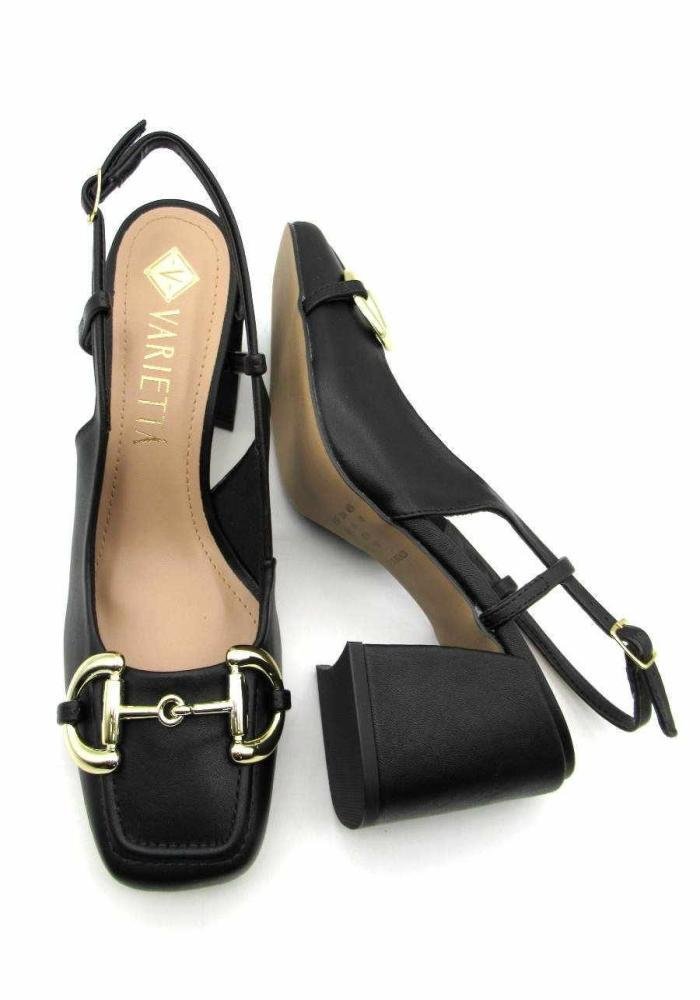 Scarpin Feminino Salto Bloco Variettá 2122285 Preto 4