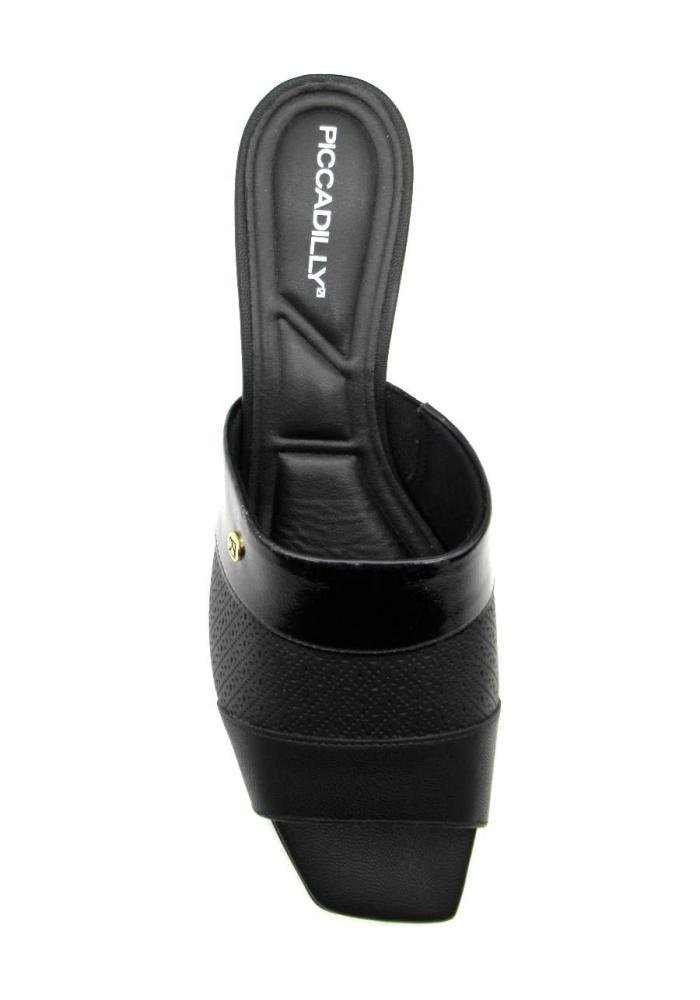 Tamanco Feminino Piccadilly 543080 Salto Médio Preto 3