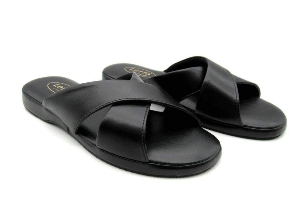 Chinelo Leffa Feminino para Casa 572 Preto Preto 2