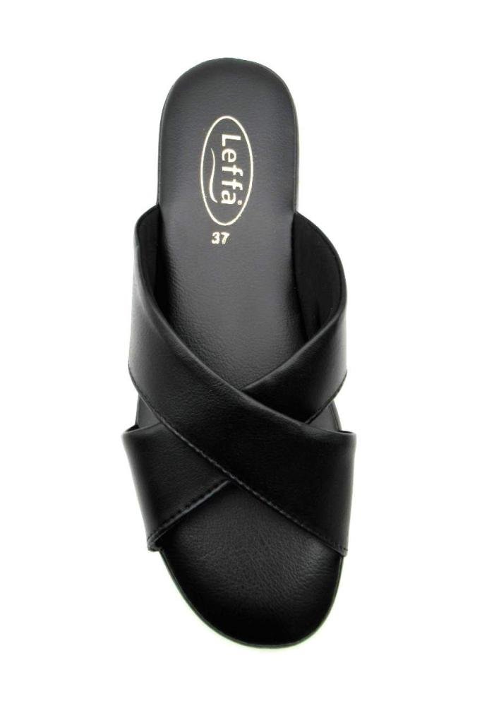 Chinelo Leffa Feminino para Casa 572 Preto Preto 3