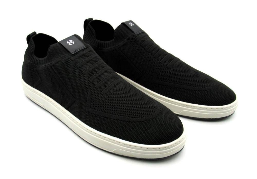 Sapatênis Masculino Ferricelli RVR58510 Malha Knit Preto 2