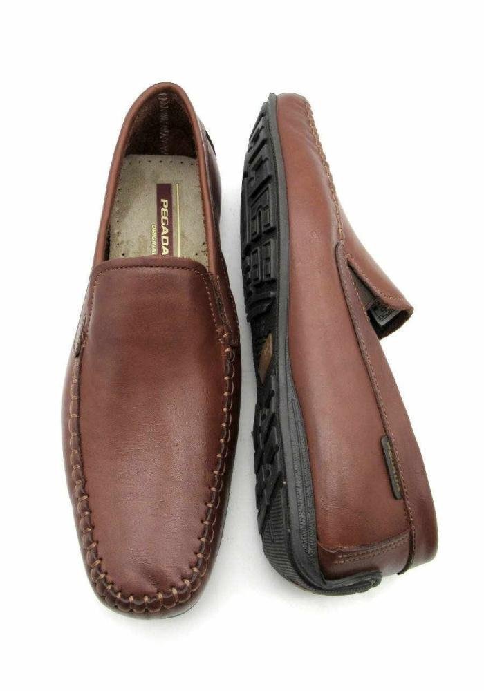 Mocassim Pegada Sider Masculino De Couro 140773 Marrom 4