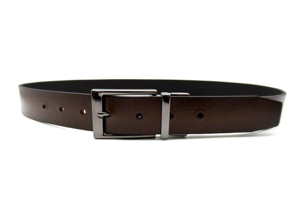 Cinto Masculino Fasolo Reversível 100% de Couro E914090 Marrom 3