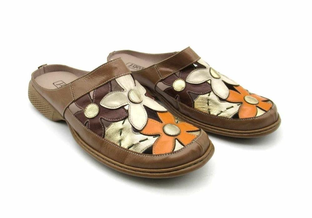 Mule Jgean Feminina De Couro GC0002 Bege 2