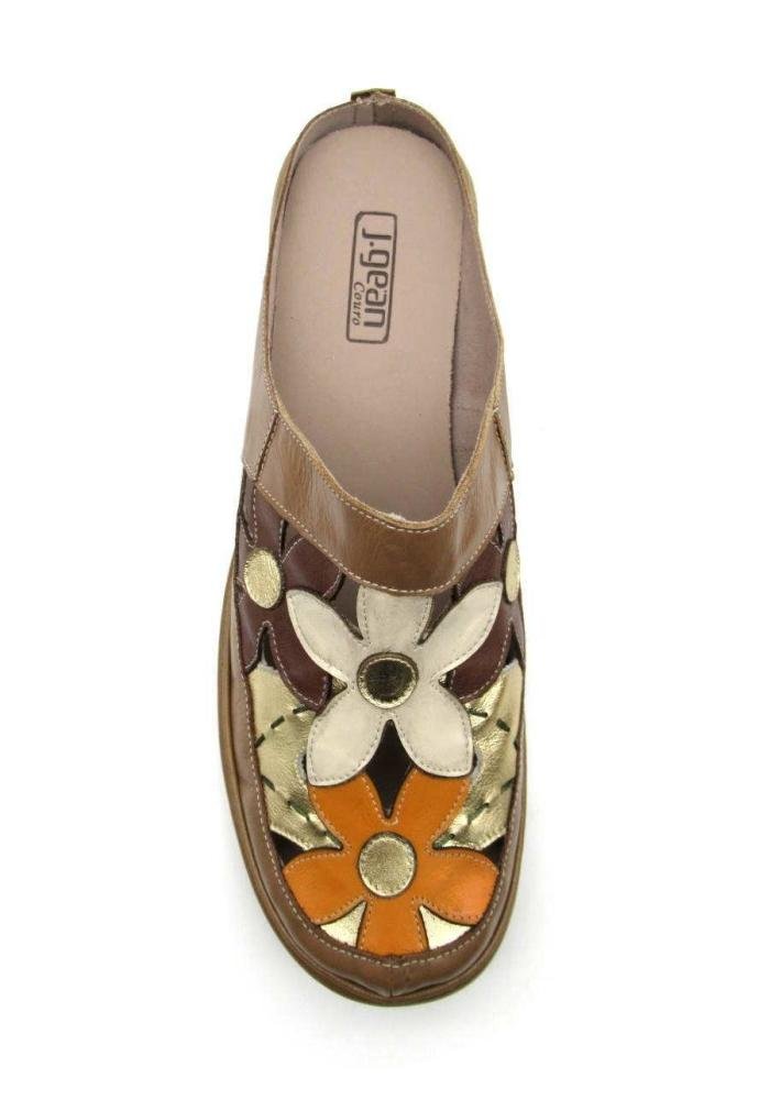 Mule Jgean Feminina De Couro GC0002 Bege 3