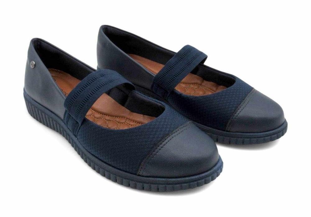 Sapato Feminino Campesí Conforto CP724 Marinho Azul Escuro 2