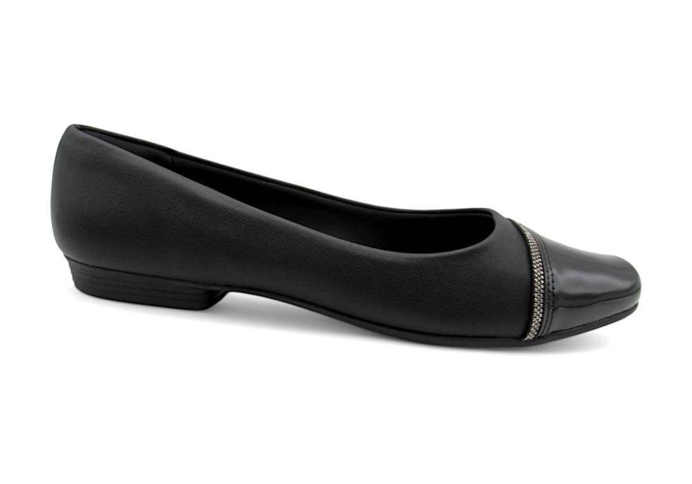 Sapatilha Feminina Piccadilly 250244 Preto Preto 1