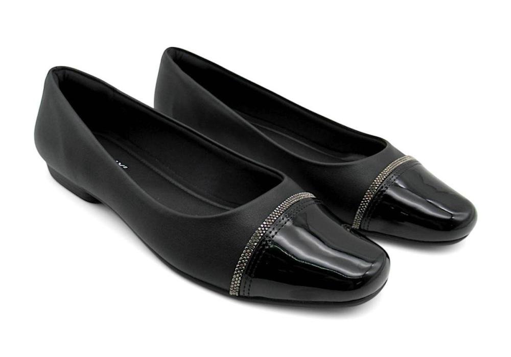 Sapatilha Feminina Piccadilly 250244 Preto Preto 2