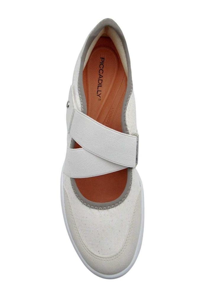 Sapatênis Feminino Piccadilly Fascite Plantar 949027 Branco/Prata 4