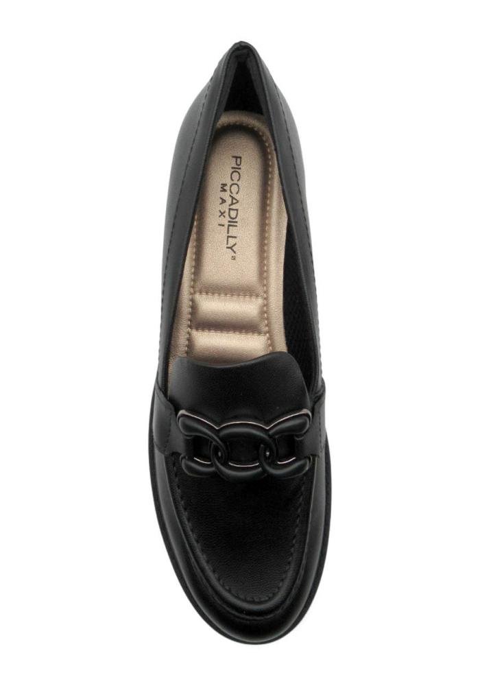 Loafer Tratorado Piccadilly Feminino 735036 Preto Preto 3