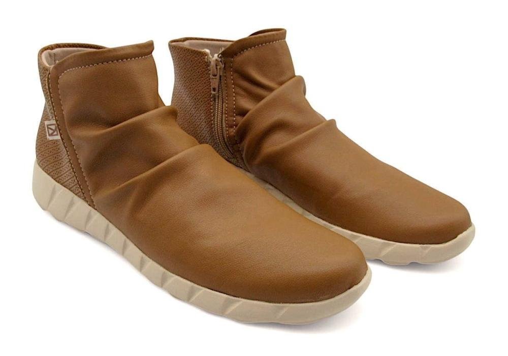 Bota Feminina Cano Curto Piccadilly 970114 Marrom Claro 2