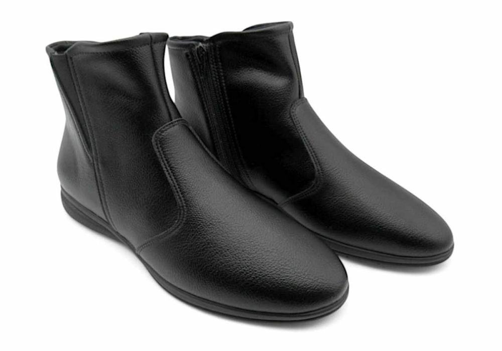 Bota Feminina Cano Curto Piccadilly Rasteira 261037 Preta Preto 2