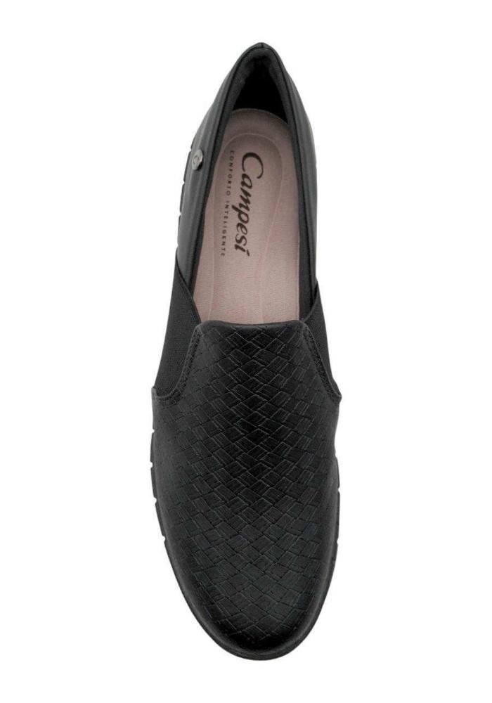 Sapatênis Feminino Campesí Conforto CP604 Preto Preto 3