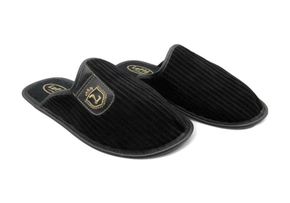 Chinelo de Quarto Pantufa Masculino Leffa 864 Preto 2