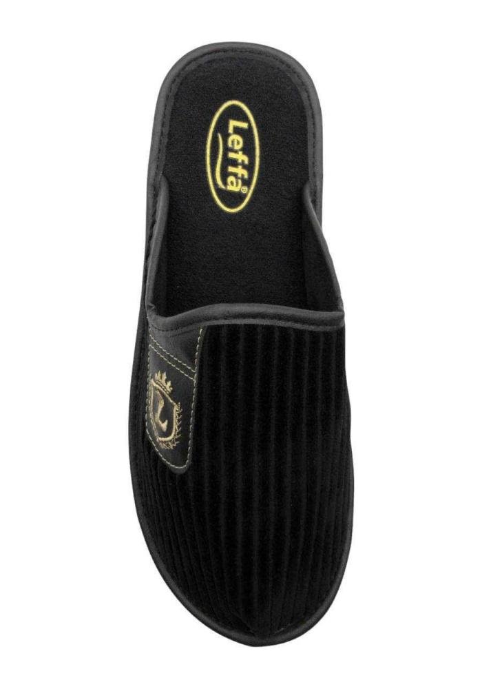 Chinelo de Quarto Pantufa Masculino Leffa 864 Preto 3