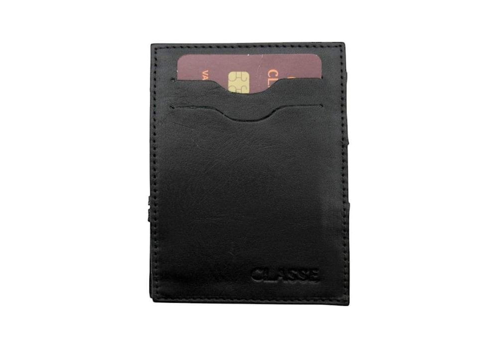 Carteira Mágica e Porta Cartão Masculina Classe Couro PC12-3