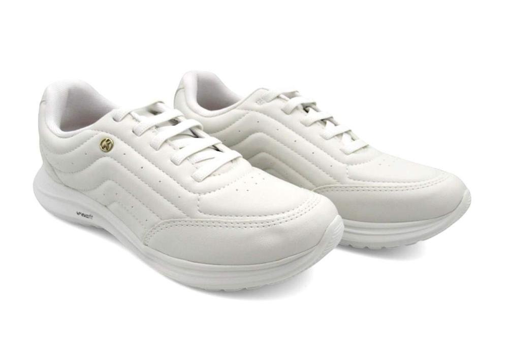 Tênis Casual Feminino Kolosh K8428B Branco Branco 2