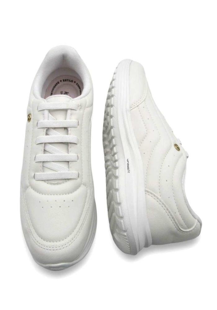 Tênis Casual Feminino Kolosh K8428B Branco Branco 4