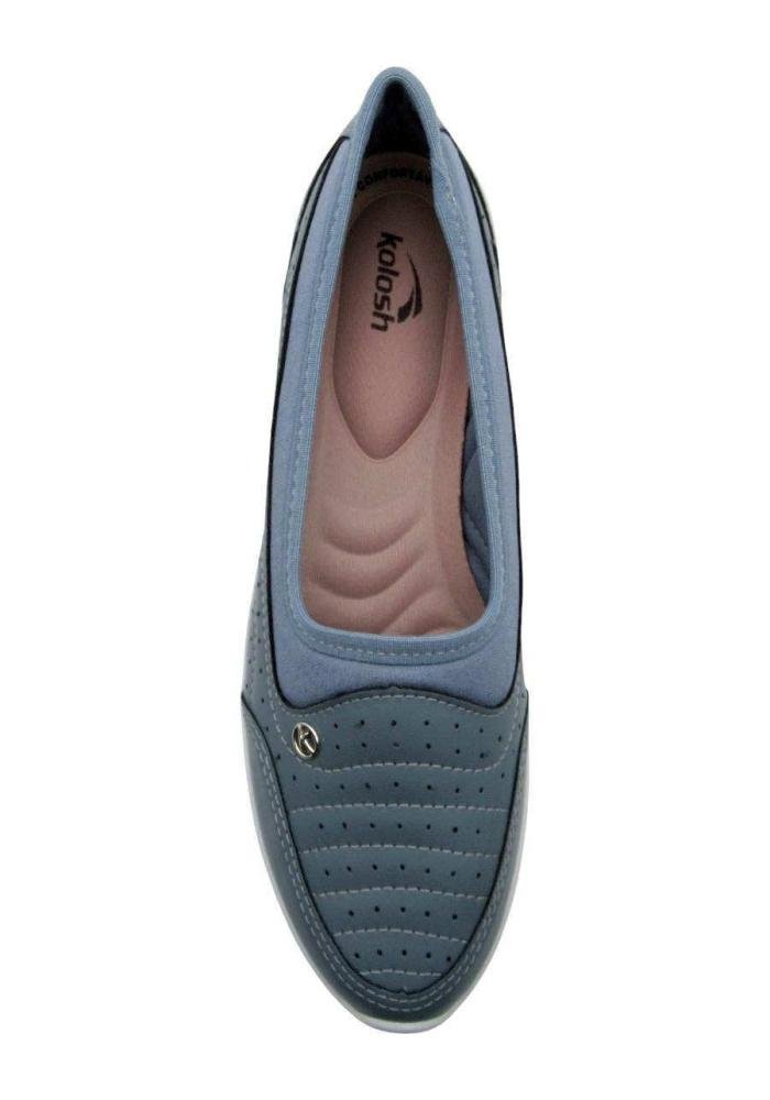 Sapatênis Feminino Kolosh Casual C3182 Slip On Azul 3