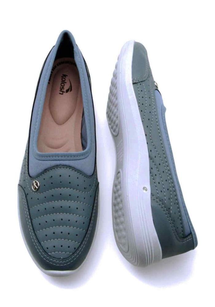 Sapatênis Feminino Kolosh Casual C3182 Slip On Azul 4