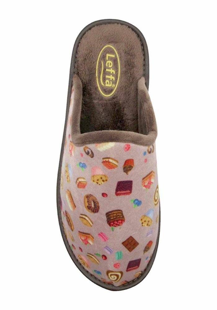 Chinelo Leffa de Quarto Feminino Inverno 860 Estampado Multicores 3