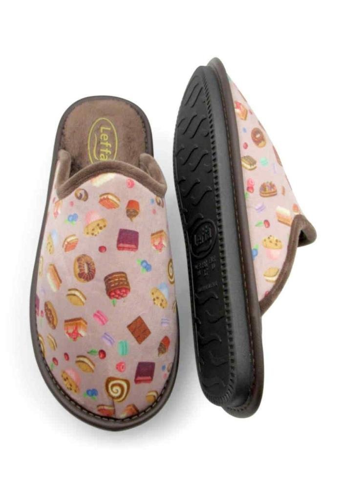 Chinelo Leffa de Quarto Feminino Inverno 860 Estampado Multicores 4