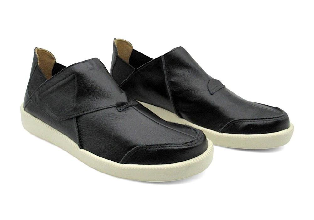 Sapatênis Feminino de Couro Rio de Luz 327 Preto Preto 2