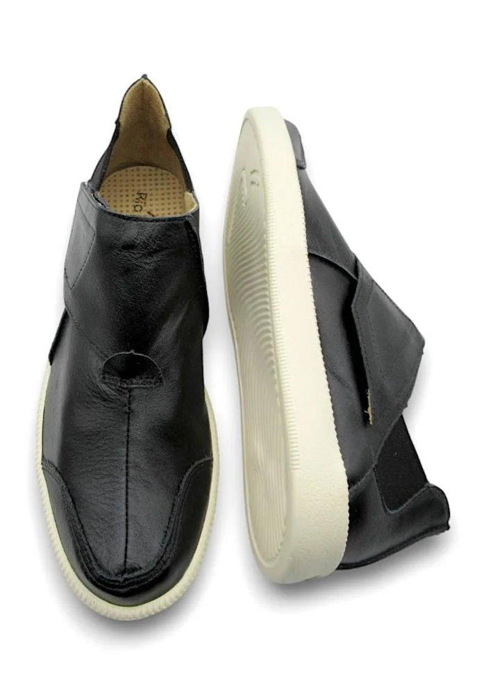 Sapatênis Feminino de Couro Rio de Luz 327 Preto Preto 4