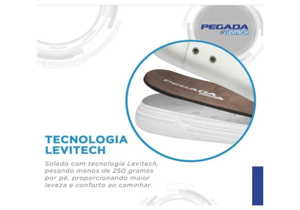Sapatênis Pegada Masculino Couro 510410 Azul 5