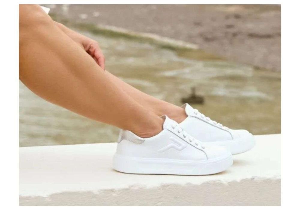 Tênis Casual Feminino de Couro Branco Pegada 211216 Branco 2