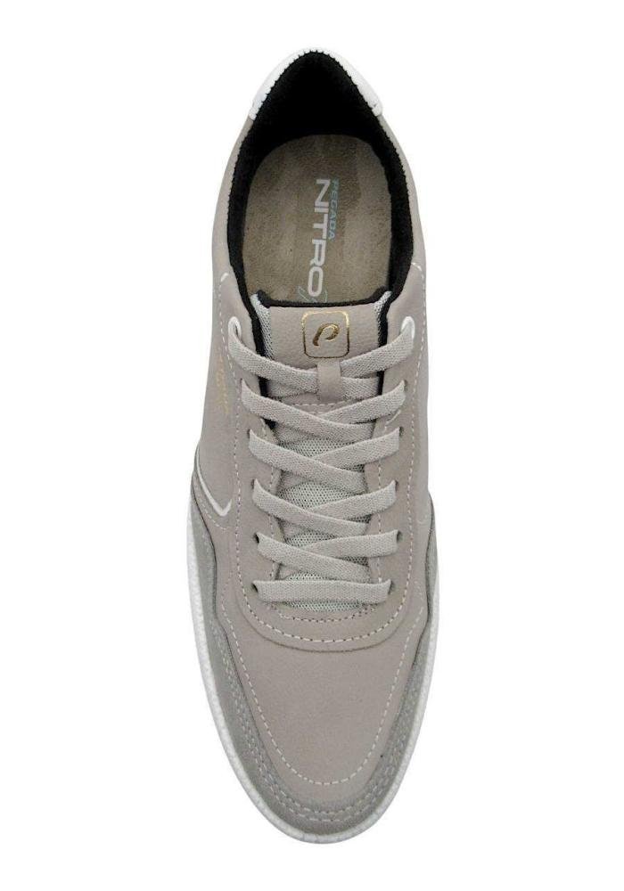 Sapatênis Masculino Pegada de Couro Nitro 112003 Cinza 3