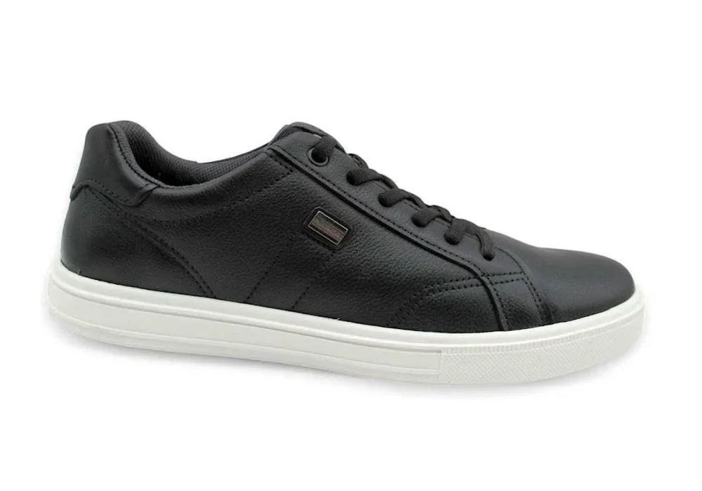 Sapatênis Masculino Pegada de Couro 111506 Preto