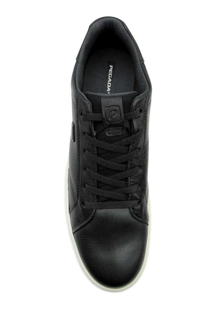 Sapatênis Masculino Pegada de Couro 111506 Preto Preto 3
