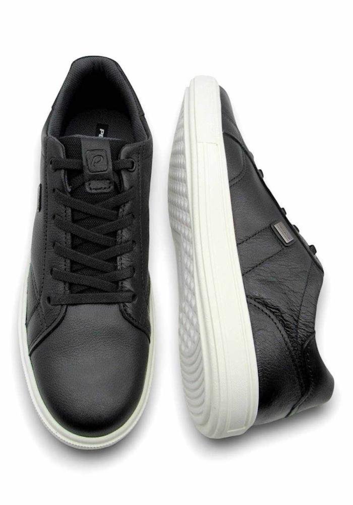 Sapatênis Masculino Pegada de Couro 111506 Preto Preto 4