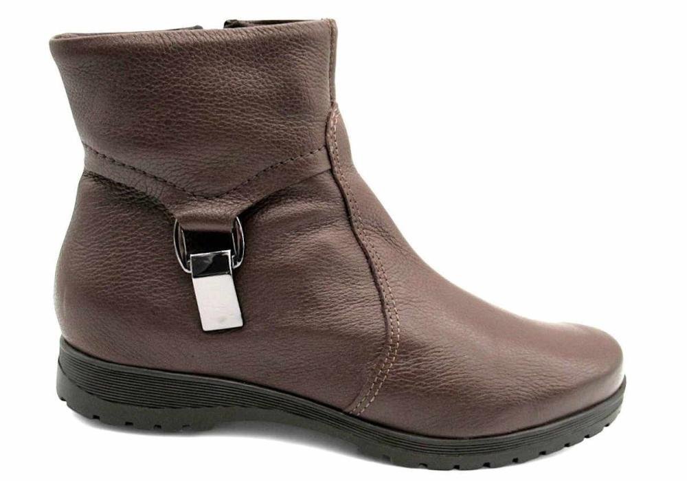 Bota Feminina Bottero Cano Curto de Couro 369202 Marrom 1