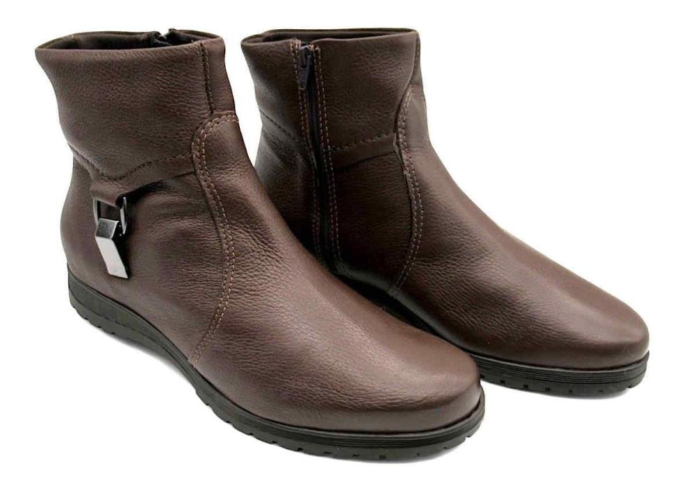 Bota Feminina Bottero Cano Curto de Couro 369202 Marrom 3