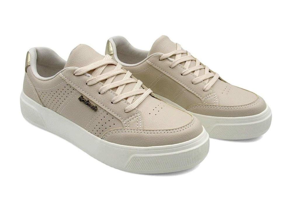 Tênis Casual Feminino Kolosh Conforto C3556 Bege 3