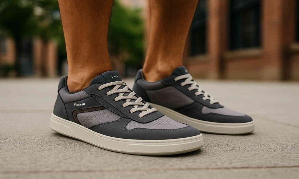 Sapatênis Casual Masculino Numeração Especial Ferricelli RVR58490 Cinza 2