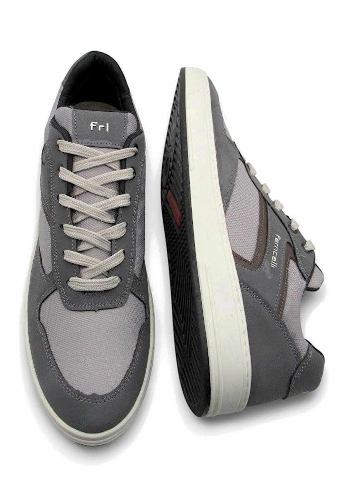 Sapatênis Casual Masculino Numeração Especial Ferricelli RVR58490 Cinza 5