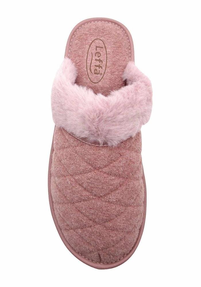 Chinelo Feminino de Quarto Leffa 879 Rosa Rosa 3