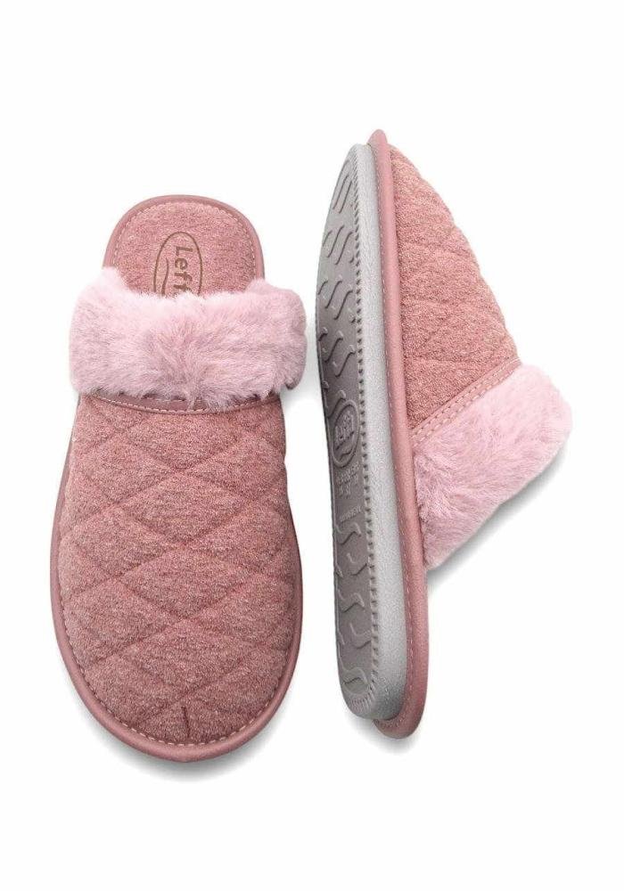 Chinelo Feminino de Quarto Leffa 879 Rosa Rosa 4