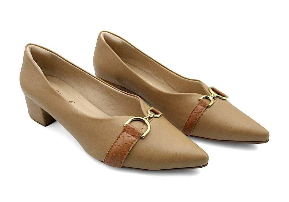 Scarpin Feminino Alexia Fernanda CL20 Bege 2
