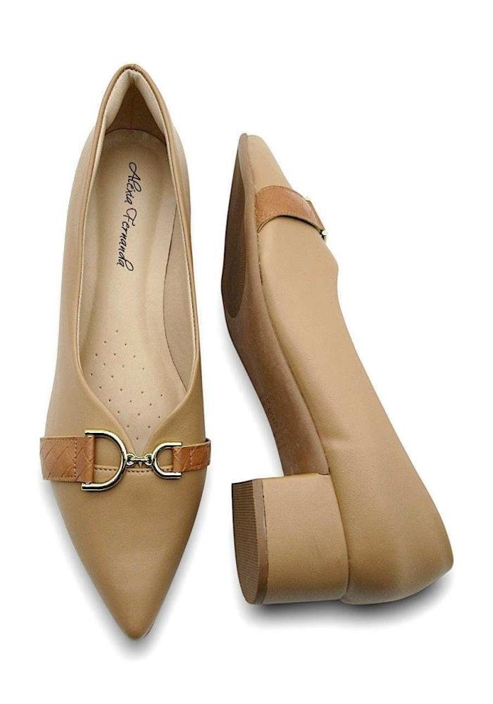 Scarpin Feminino Alexia Fernanda CL20 Bege 4