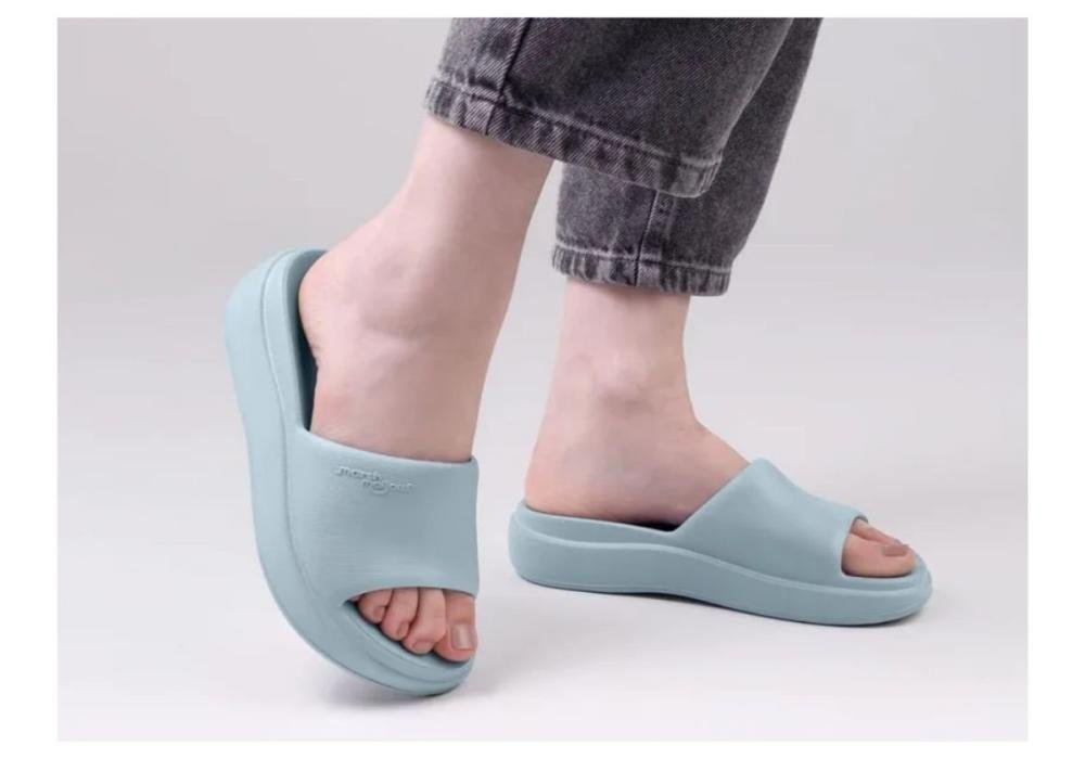 Tamanco Feminino Slide Piccadilly 238003 Azul Claro 2