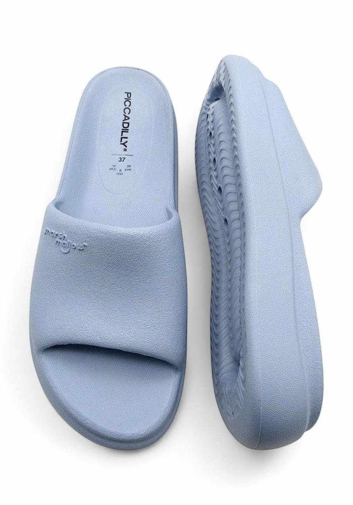 Tamanco Feminino Slide Piccadilly 238003 Azul Claro 5