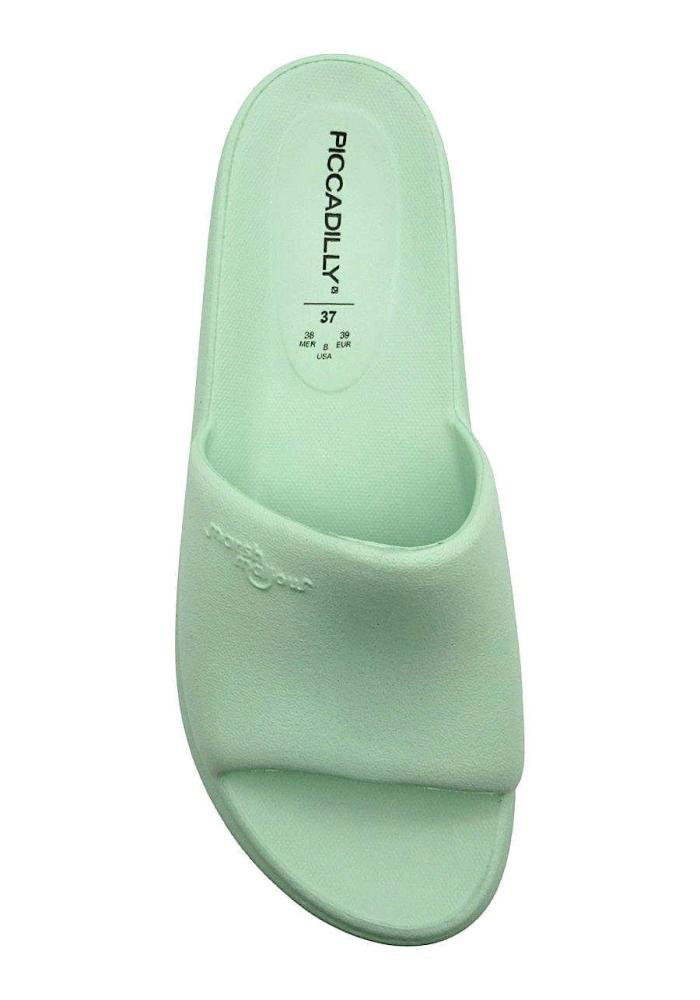 Tamanco Feminino Slide Piccadilly 238003 Verde 3