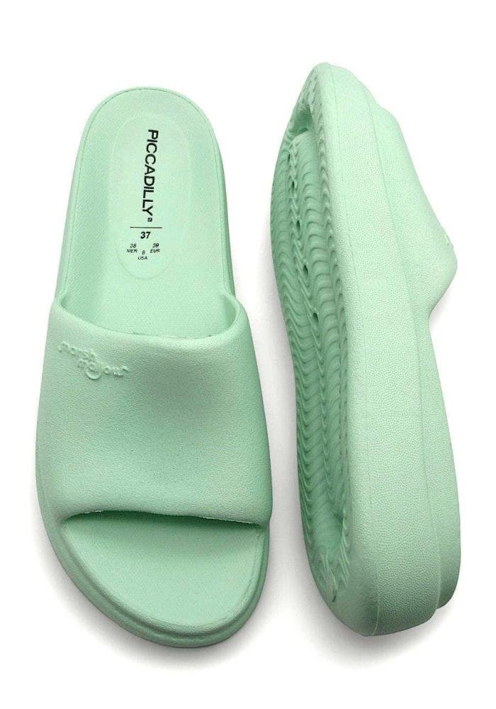 Tamanco Feminino Slide Piccadilly 238003 Verde 4